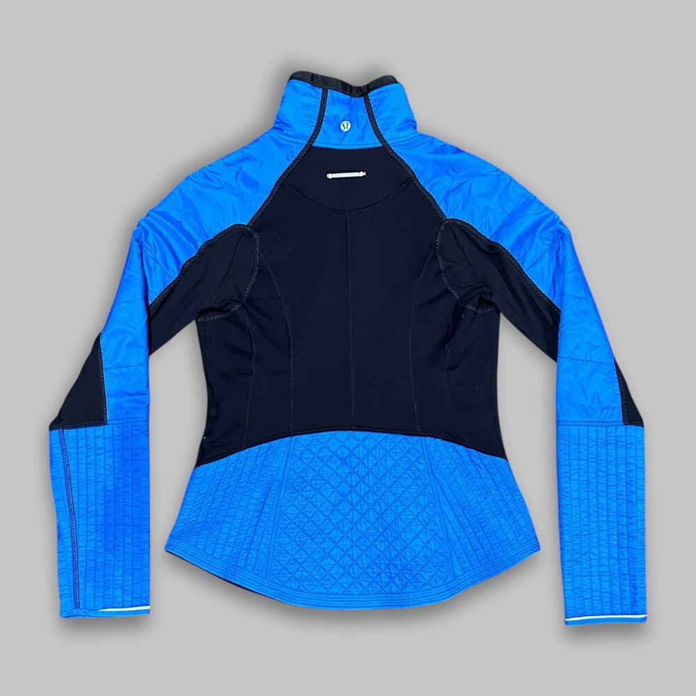 Lululemon Blue & Black Insulated Full-Zip Jacket - Women’s Size 6 - Picture 2 of 5